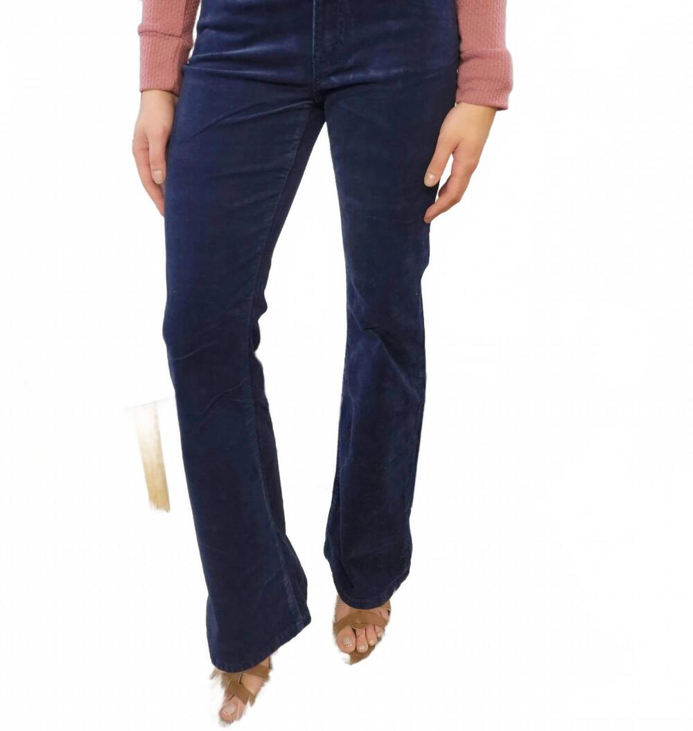 NEW KANCAN genesis corduroy flares jeans in navy blue